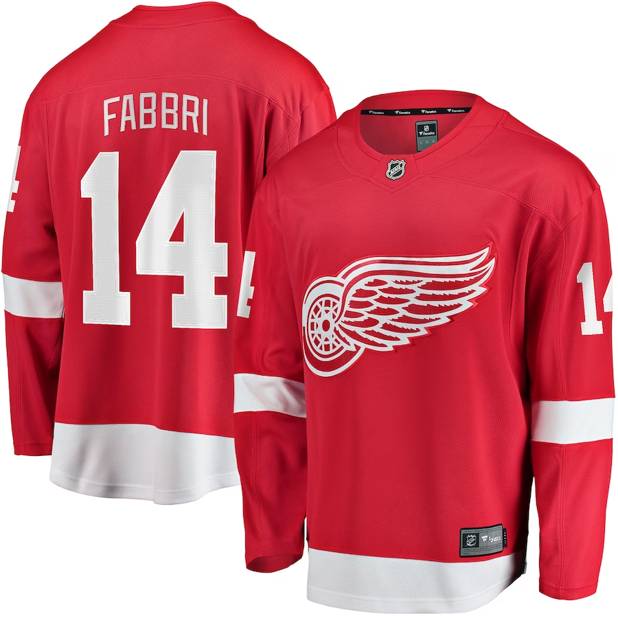Men's Detroit Red Wings Robby Fabbri #14 Red Home Breakaway Jersey Men's Detroit Red Wings Robby Fabbri #14 Red Home Breakaway Jersey